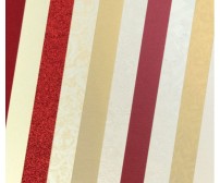 Dekoratiivpaberite komplekt, Elegant Red, A4 210-250g/m2, 10 lehte pakis, Galeria Papieru